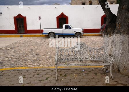 Ranchera en el zocalo.San Pedro Teposcolula.Mixteca. Estado de Oaxaca .México. Stock Photo