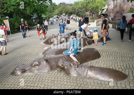 Hippo,hippopotamus,sculpture,Taipei Zoo,zoo,animals,Taipei,Taipei City,Taiwan,city,island,Republic of China,ROC,China,Chinese,Taiwanese,Asia,Asian Stock Photo