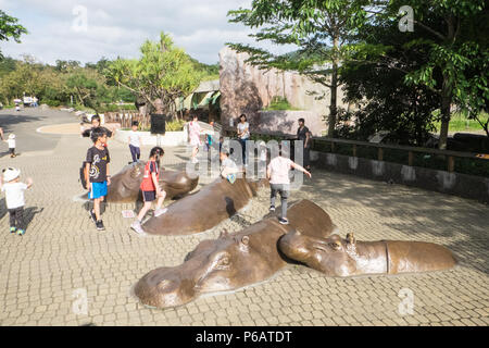 Hippo,hippopotamus,sculpture,Taipei Zoo,zoo,animals,Taipei,Taipei City,Taiwan,city,island,Republic of China,ROC,China,Chinese,Taiwanese,Asia,Asian Stock Photo