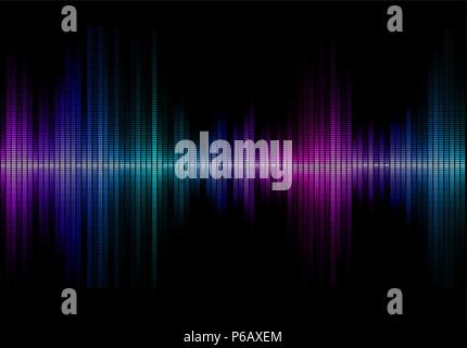 music sound waves Stock Vector