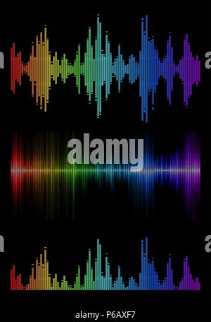 music sound waves Stock Vector