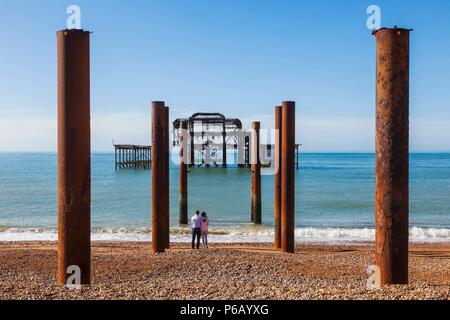 England, East Sussex, Brighton, West Pier