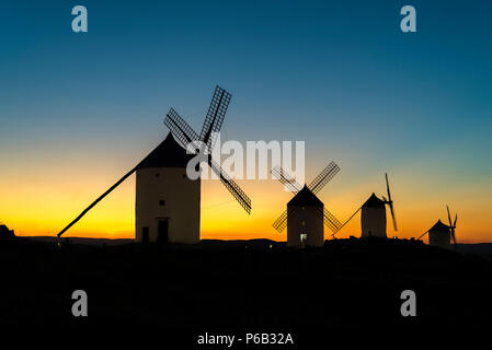 windmill quixote spain Stock Photo