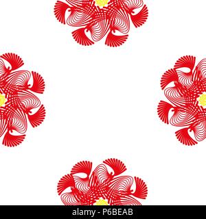 Beautiful abstract seamless pattern isolated on a white background. Stock Vector