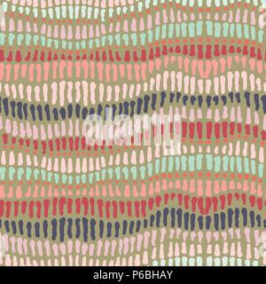 Seamless vector spots and strokes earth colours pattern Stock Vector