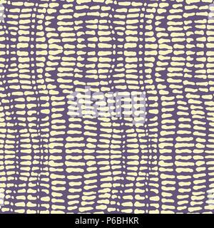 Seamless vector spots and strokes contrast lilac and yellow colours pattern Stock Vector
