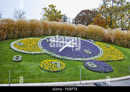 A view of the flower clock in Geneva Switzerland Stock Photo Alamy