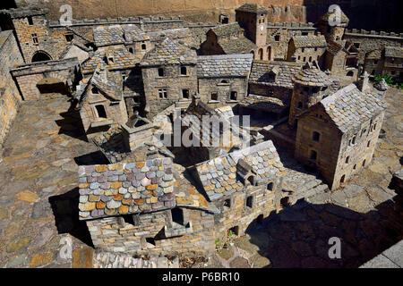 Europe, France, model Castelnau-Pegayrolles in Aveyron. Stock Photo