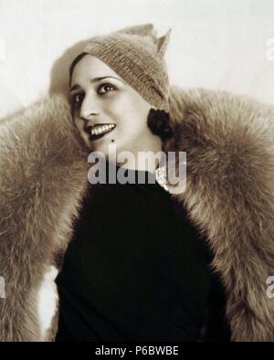 GAMEZ , CELIA. CANTANTE Y ACTRIZ ARGENTINA. AFINCADA EN ESPAÑA DESDE 1925. BUENOS AIRES 1905 - 1992. Stock Photo