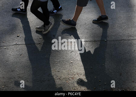 Dresden, people cast a shadow on the ground Stock Photo - Alamy
