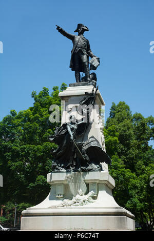 General Rochambeau Statue, Lafayette Park, Washington,DC, USA Stock Photo