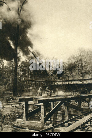 world war i, 38 cm SK L/45 Max, 38 cm SK L/45 Max, ww1, wwi, world war one Stock Photo