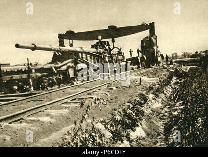 world war i, railway gun, ww1, wwi, world war one Stock Photo