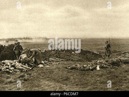 mass grave, world war i, ww1, wwi, world war one Stock Photo