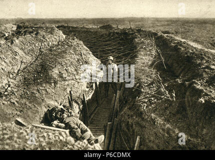 Communication trench WWI Stock Photo - Alamy