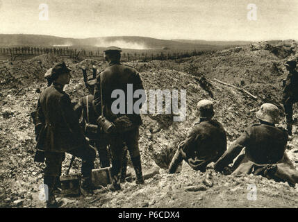 world war i, battlefield, German soldiers, berry-au-bac, ww1, wwi, world war one Stock Photo