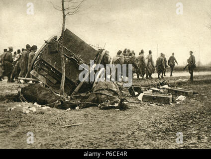 battlefield, prisoners of war, eastern front, ww1, wwi, world war one Stock Photo