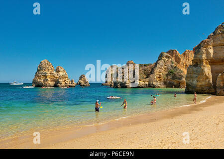 Praia do Camilo, Lagos, Algarve, Portugal Stock Photo