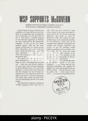 Vietnam war era leaflet, 1970. () Stock Photo