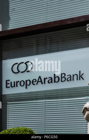 Europe Arab Bank, 13-15 Moorgate, London, England, U.K. Stock Photo