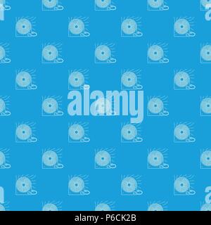 Fan heater pattern vector seamless blue Stock Vector