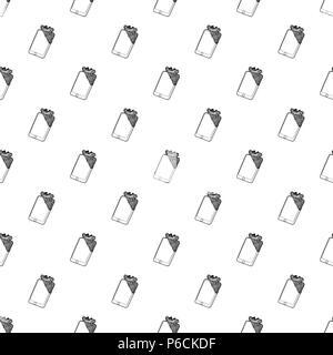 Gadget in glued reparation icon, outline style Stock Vector