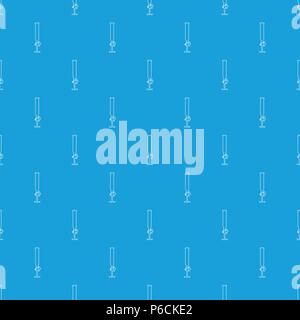 Laboratory buret pattern vector seamless blue Stock Vector