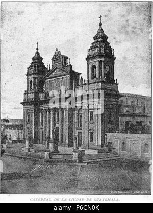 Español: Catedral de la Ciudad de Guatemala. Revista Guatemala Ilustrada, 1892. 1893 50 GuatemalaIlustrada1892 07 Stock Photo