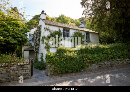 wordsworths dove cottage in the hamlet of town end near grasmere lake district cumbria england uk Stock Photo