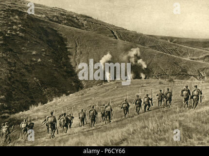 monastir, Maneuver warfare, Bulgarian soldier, ww1, wwi, world war one Stock Photo