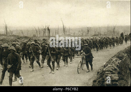 German reserve troops WWI Stock Photo - Alamy