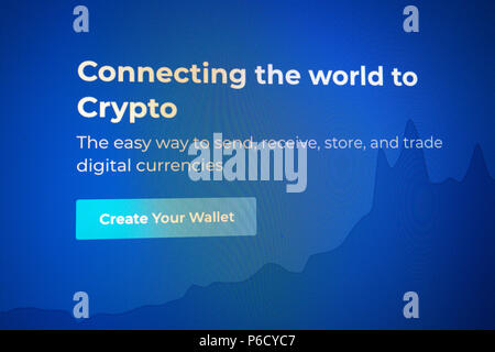 blockchain crypto digital currency Stock Photo