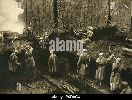 defense, world war i, French soldiers, Colonial troops, ww1, wwi, world war one Stock Photo
