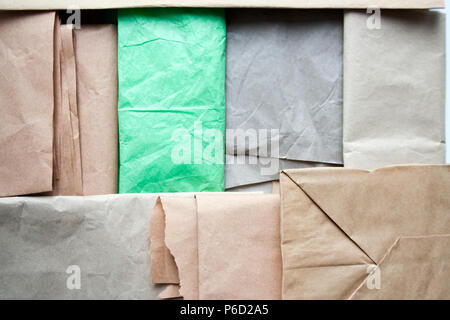 Packing paper collection abstract background Stock Photo