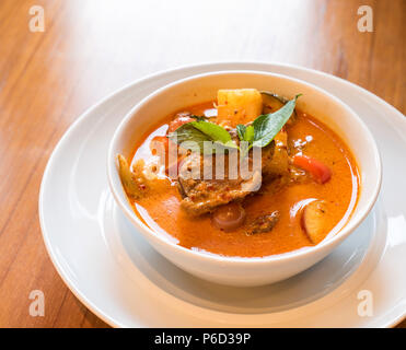 Roasted duck red curry, Thai Traditional food Stock Photo