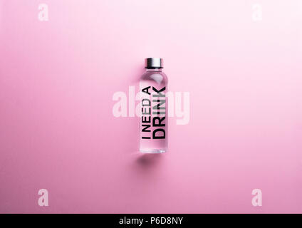 Download I Need A Drink Water Bottle Over Yellow Background Stock Photo Alamy Yellowimages Mockups