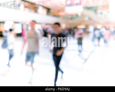 Abstract background of shopping mall on Hong Kong Stock Photo