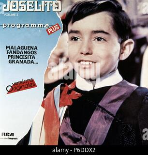 JOSELITO. JOSE JIMENEZ FERNANDEZ. ACTOR Y CANTANTE ESPAÑOL. JAEN 1947 -. PORTADA DE DISCO RCA. Stock Photo