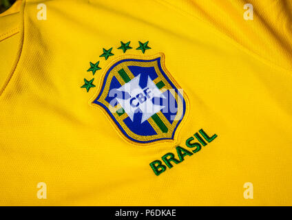 Brazil national football team logo hi-res stock photography and images -  Alamy