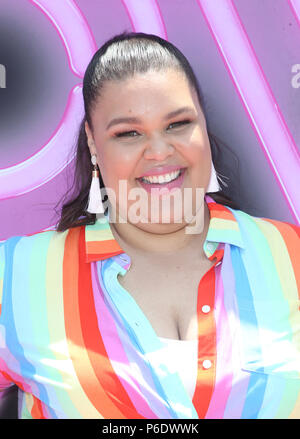 VENICE, CA - JUNE 29: Britney Young, at the Cast Of Netflix's "Glow