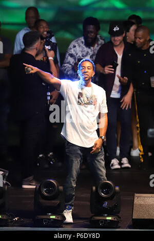 MIAMI GARDENS, FL - JUNE 30: Ludacris at the Topgolf during Dj Irie Weekend 2018 on June 30, 2018 in Miami, Florida   People:  Ludacris Stock Photo