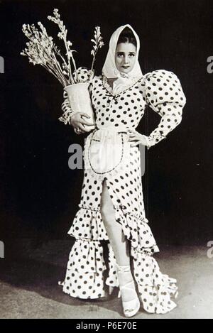 GAMEZ , CELIA. CANTANTE Y ACTRIZ ARGENTINA. AFINCADA EN ESPAÑA DESDE 1925. Stock Photo