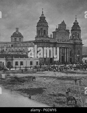 Español: Catedral de la Ciudad de Guatemala en 1875. 1875 9 CatedralGuatemala1875 Stock Photo