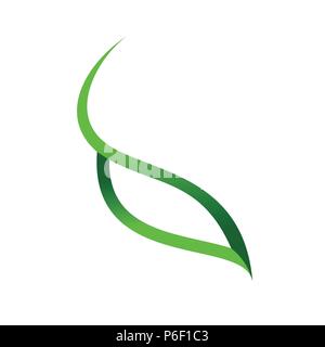 Leaf Eye Swoosh Vector Symbol Graphic Logo Design Stock Vector