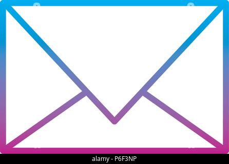 degraded line e-mail letter message with computer technology vector ...
