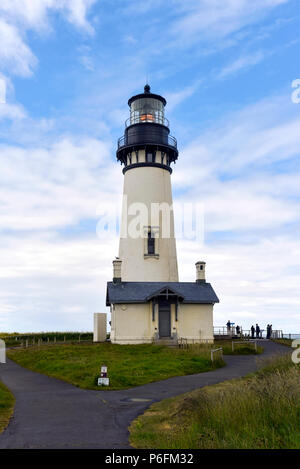 Yaquina Head Light, Lighthouse in Newport, Oregon Stock Photo