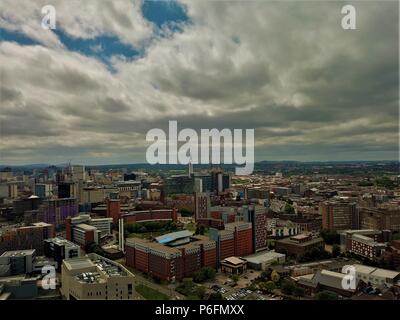 Birmingham England aerial photography, skyline drone photo Stock Photo