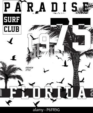 Summer Time Palm Beach Florida | VSCO Retro Aesthetic | Poster