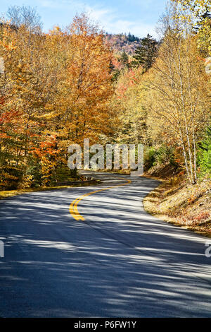 Bear Notch Road in the White Mountains National Forest, New Hampshire. Stock Photo