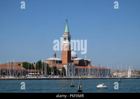 Church of San Giorgio Maggiore on the island. One of the main attractions of Venice, Italy Stock Photo